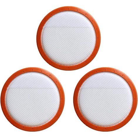 Filtre pour aspirateur 3 pièces Eléments de filtre HEPA en coton lavable rond pour Midea aspirateur C3-L148B C3-L143B VC14A1-VC 130 mm (1/5)