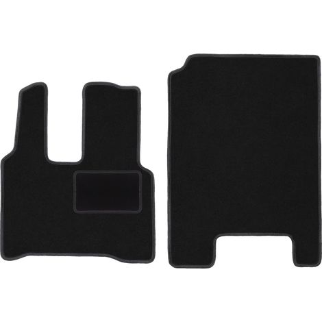 Alfombrillas delanteras para Mercedes Actross MP4 camión (2011-) negras (1/5)