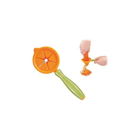 AFFETTA JULIENNE A SPIRALE CORPO PLASTICA E LAMA ACCIAIO PRESTO CARVING- - ø cm.7,5x29 - 2 pezzi TESCOMA