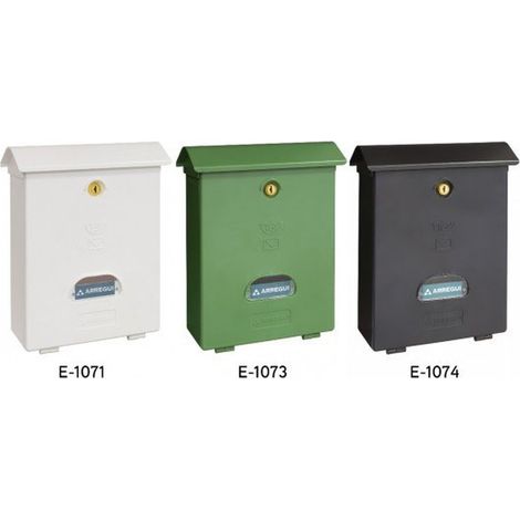 Arregui Cassetta postale verticale classica plastica verde 240x346x110 E1073 (1/4)
