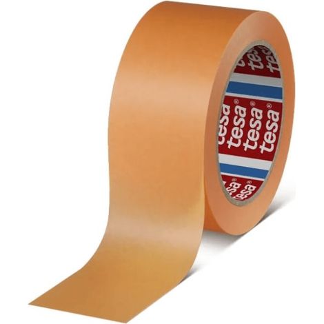 TESA PRECISION MASK 50:50 - nastro adesivo di precisione, carta washi, colla acrilica, bordi netti, per uso interno ed esterno, resistente alle temperature fino a 150°C, non lascia tracce di colla (1/3)