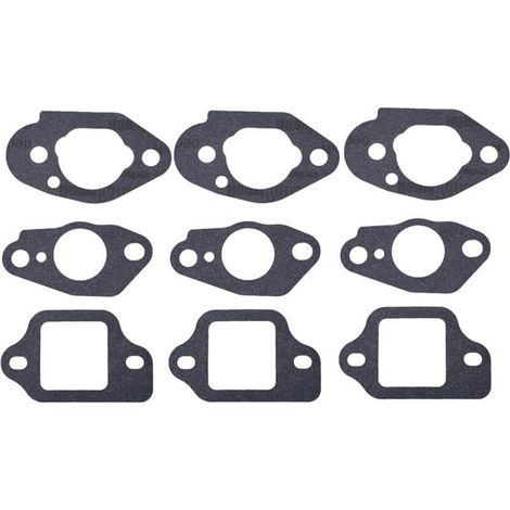 3 Ensembles Compatible avec joints de carburateur pour tondeuse à gazon Honda GCV135 GCV160 GCV190 GSV190 HRS216 HRT216 HRB216 HRR216 HRZ216 Remplace 16212-Zl8-000 16221-883-800 (1/4)