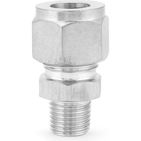 Raccord fileté mâle 1/4NPT en acier inoxydable 304 pour fluides hydrauliques et pneumatiques (1/5)