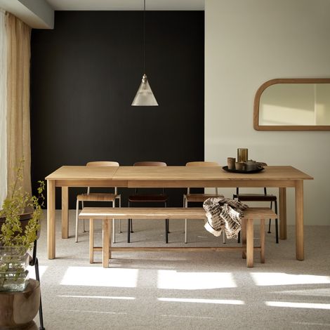 Table extensible en bois de teck massif Noah (1/5)