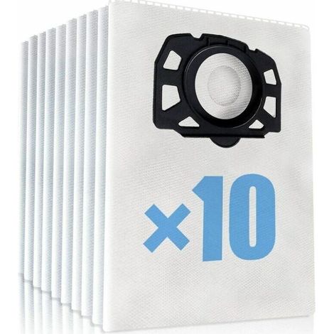 10pièces sacs d'aspirateur karcher WD4 WD5 WD6 sac karcher MV4, MV5 et MV6 sacs filtrants anti-poussière pour Karcher (1/4)