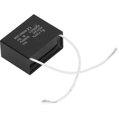 Condensateur de démarrage 8 μF pour moteur de ventilateur de climatiseur, condensateur de fonctionnement 450 V CA
