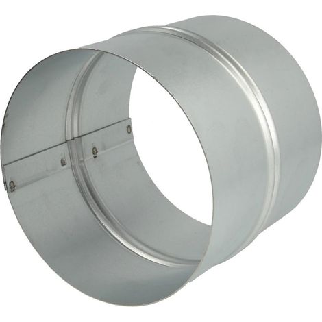 Raccord de canal de ventilation tôle d'acier diam. 125 mm