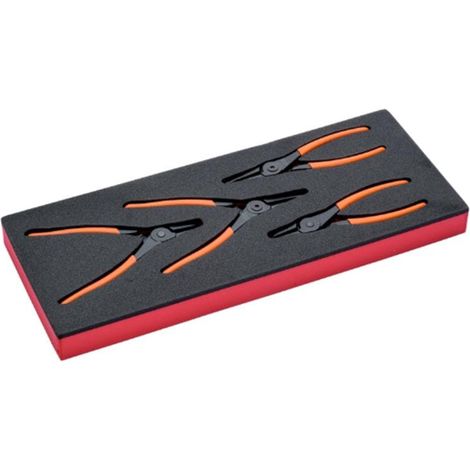 Bahco Fit&Go 1/3 Schaumstoffeinlage Sicherungsringzangen-Satz - 4-tlg. (1/2)