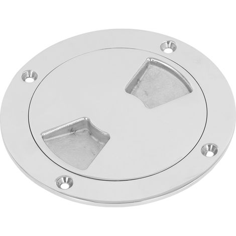 Plaque ronde de pont de bateau en acier inoxydable 316 amovible, trappe d'inspection marine pour bateau/camping-car, 7,6 cm (3 pouces) (1/5)