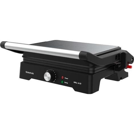 Parrilla - TAURUS - Grill & Co - 1500 W - Placas 27,5x17,3 cm - Antiadherente sin PFOA