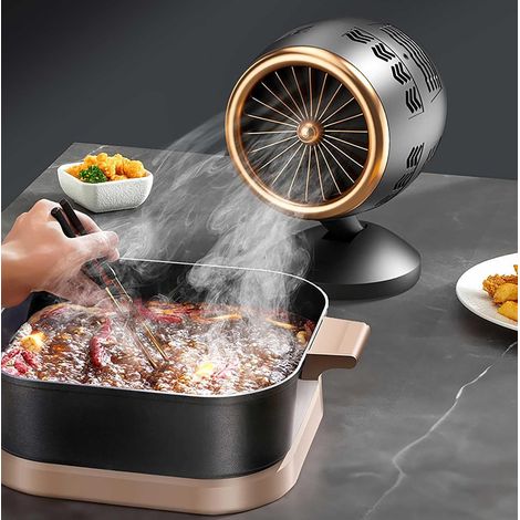 Hotte Aspirante Portable, Avec Support De RéGlage Pivotant à 360° Aspiration Puissante Hotte Aspirante Mobile Fonctionnement à Faible Bruit, Pour La Maison, La Cuisine (1/5)