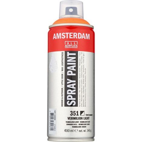 Bombe de peinture Amsterdam 400 ml vermillon clair (1/2)