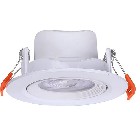 Spot LED Encastrable Orientable 7W CCT Rond Blanc V-TAC VT-2707CCT - 38 deg - Switch 3000-4000-6500K (1/5)