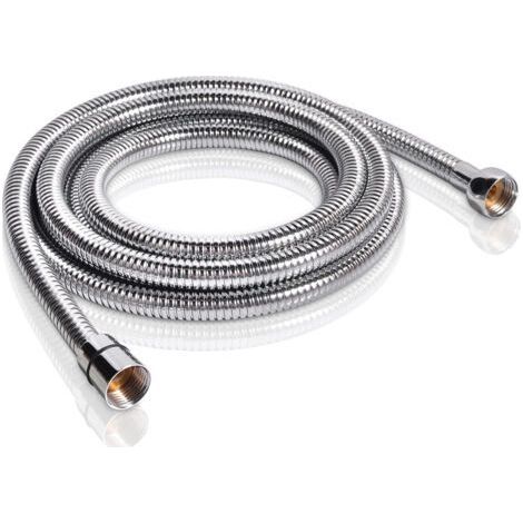 Manguera de ducha flexible de 1,5 m – Manguera de ducha de acero inoxidable, antitorsión y anti-dobleces, a prueba de fugas, universal G1/2", repuesto de alta resistencia con accesorios y juntas de la (1/4)