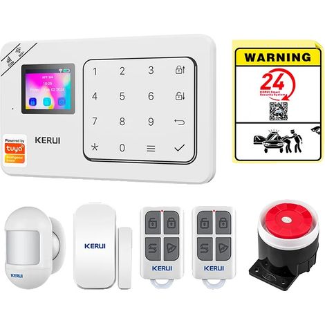 Diebstahlschutz-Alarmanlage, Drahtlose Verbindung, Sprachaktivierung, Alarmset 1, EU-Stecker-e (1/2)