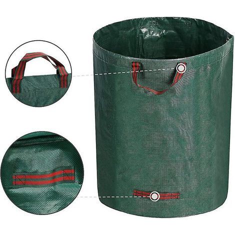 300-Liter-Gartenabfallsack – Müllsäcke für Laub und Gartenabfälle – Wiederverwendbar, freistehend, faltbar, ohne Deckel (1/5)
