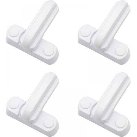 Set of 4 Door Cabinet Window Locks Door Window Hardware Anti-Theft Lock Carabiners [Nailed Version] MUMU