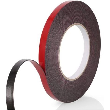 Scotch Double Face Extra Fort, 1 Rouleau (10MMx10M) Noir Mousse PE Film Rouge Imperméable et ultra Résistant aux Hautes Températures Ruban de montage pour Voiture Fixation Maison et Bureau (1/5)