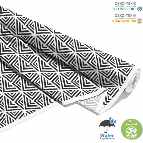 OUTDOOR DEKOSTOFFE OXFORD - Motiv geometrisch 14 I DX125