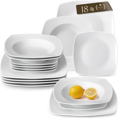 Tafelservice Porzellan 18 Teilig 6 Personen 18 Teilig Kombiservice (1/5)