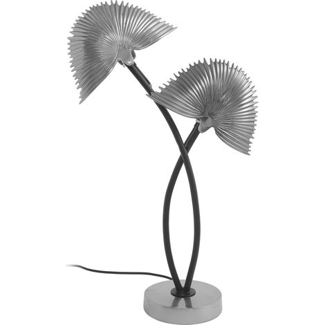 Lampada da tavolo Twinflame in alluminio dorato e nero (1/3)
