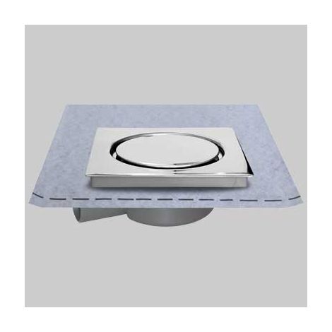 CHIUSINO 15 X 15 CON PILETTA AVVITABILE E GUAINA  cm 15x15  guaina 1 x 1     STAMPLAST