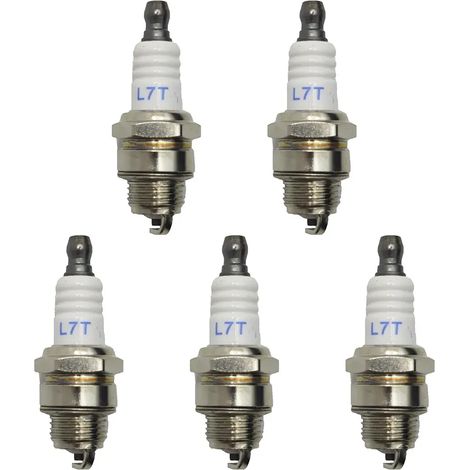 Zündkerze L7T für Kettensägen, Ersatzteile, Gartengeräte, Benzin-Kettensägen und Freischneider, 5 Stück