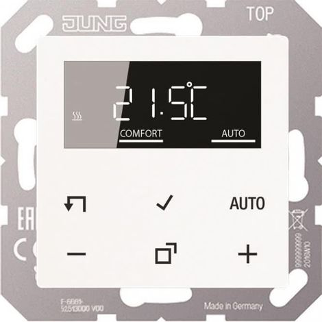 Jung LB-Management Set termostato ambiente, Serie AS/A, bianco alpino TR D A 1790 WW