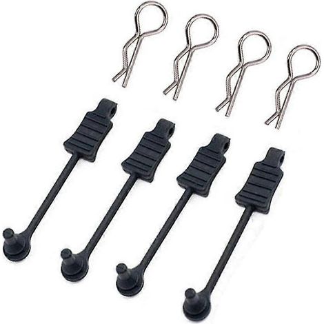 4 clips de fixation en caoutchouc pour carrosserie, boucle de verrouillage AR390178 pour ARRMA 1/7 Limitless Mojave 1/8 (1/5)