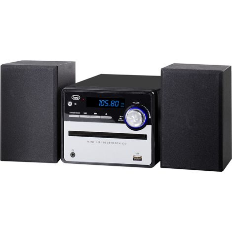 Trevi HCX 10F6 Minicadena de música para uso doméstico 20 W Negro, Plata