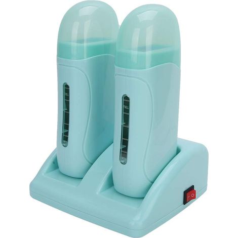 Kit d'épilation, chauffe-cire double, chauffe-cire indolore pour usage domestique (220 V, version européenne) (1/5)
