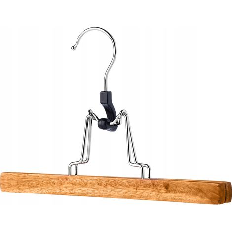 KADAX Hosenbügel aus Holz, Kleiderbügel für Kleidung, Hosen, Rock, Hosenspanner, Rockbügel, Rockspan