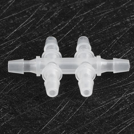 Raccords de Tuyau d'Alimentation en Eau pour Aquarium, Connecteurs Souples à Six Voies Égales, 10 Pièces, 4.8MM (1/5)