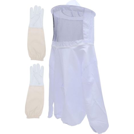 1ensemble Vêtements De Pour Apiculteur Costume Voile Et Chapeau Pour Sécurité Apiculture (1/5)