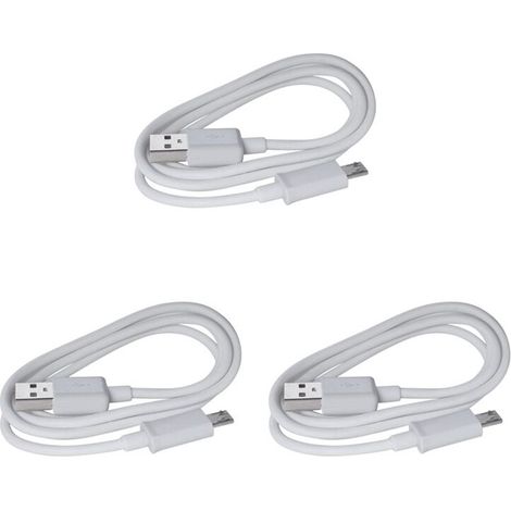 3x Ersatz-USB-Kabel für Touch, Fire, Keyboard, DX Weiß