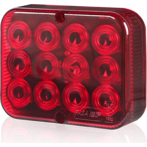 1 PCS Feu Antibrouillard,LED Rouge 12V,E-Mark,Camion,Remorque (1/5)