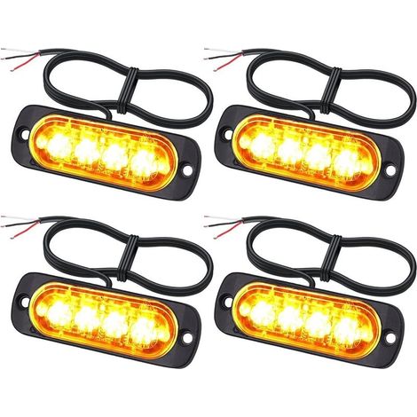 Lights of penetrate LED 12/24V Gyrophare orange waterproof IPX-4 18 modes signal For vehicles emergency and chariots to fork