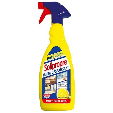 Spray dégraissant citron ultra efficace 650 ml – Nettoyage rapide sur toutes surfaces – Parfum agréable – Élimine salissures grasses