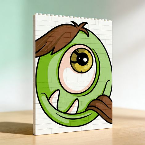 Cadre artistique en briques pour adultes, cadeau pour la Saint‑Valentin et anniversaire (1/5)