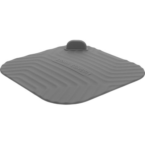 Couvre Siphon en Silicone Gris Anti-Odeur 15x15 CM (1/5)