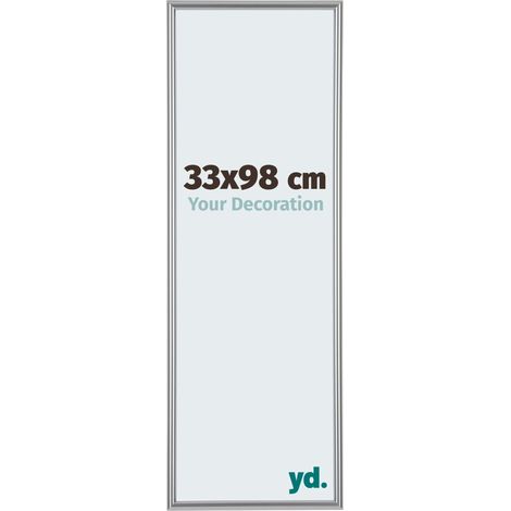 yd. - Cadre photo 33x98 - Argent Brillant - Plastique - Annecy