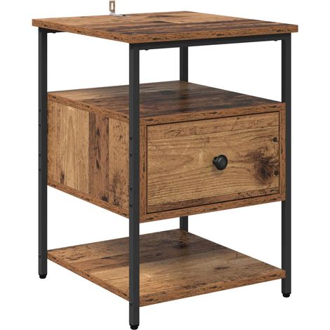 Maison Exclusive - Armadio da Notte con cassetto Legno vecchio 40 x 42 x 56 cm