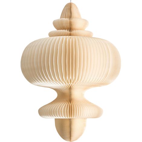 Hängeleuchte AMALSAN Papier Beige