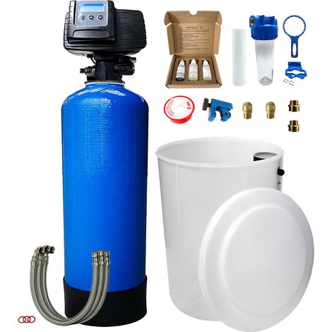 Toodo – Adoucisseur d'eau bi bloc 50L – Vanne Fleck 5600 SXT – Certifié ACS – Installation rapide avec accessoires inclus (1/7)