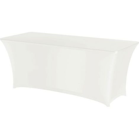 Housse De Table - Rectangulaire - 1500 X 760 X H730 Mm - Polyester 90 Elasthanne 10 - Sans Repassage (1/2)