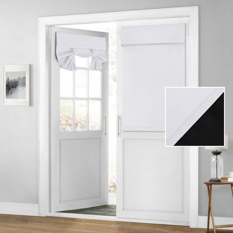 Rideau de porte occultant et isolant, 66 x 102 cm (blanc) (1/5)
