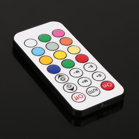 Manette miniature irisée infrarouge 21 touches 5-24V, couleurs des boutons aléatoires. (1/4)