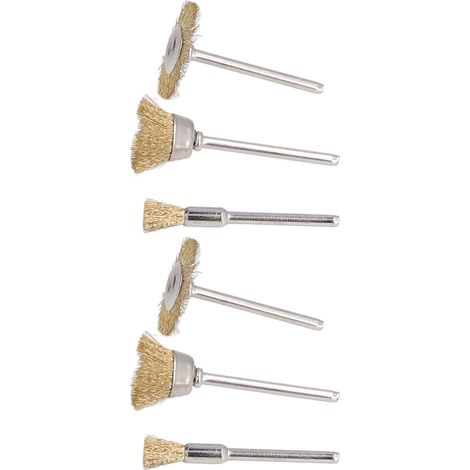 Brosse de polissage laiton 45 pièces, jeu de brosses métalliques petite taille, effet brillant, nettoyage meulage (1/5)