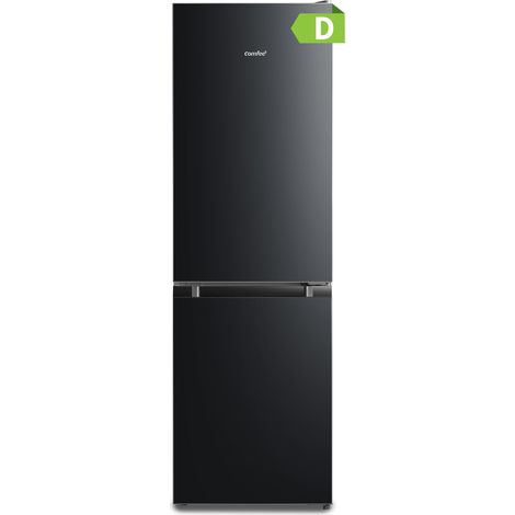 Comfee – Réfrigérateur combiné 174L Low Frost – RCB169DK3 – 38 dB – Classe D – 150x47x51cm – Congélateur bas – Portes réversibles