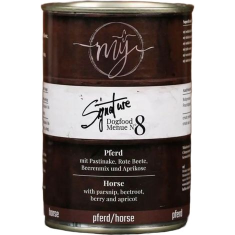 Pferdefleisch 75% mit Pastinake  fettarm  Nassfutter für Hunde  My Signature 820g (1/4)